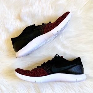 nike flex red and black
